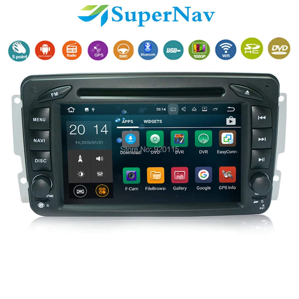 Два Дин DVD GPS Android 7.1 Fit Mercedes Benz CLK W209 W203 W168 W170 W639 W463 Vito Vaneo Viano wi Fi dab + Радио