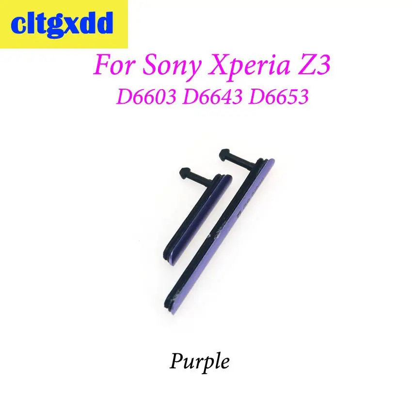 Purple Cltgxdd Черный Серебряный Фиолетовый sim-карта Micro SD usb зарядный слот порт Блок для пылезащитной заглушки крышка для sony Xperia Z3 D6603 D6643 D6653 - Цвет: Purple