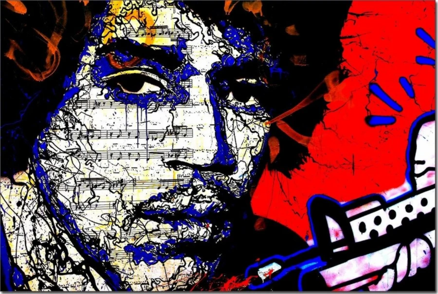 Alec Monopolys Bob Marly HD настенная живопись холст с печатью постера декоративная картина