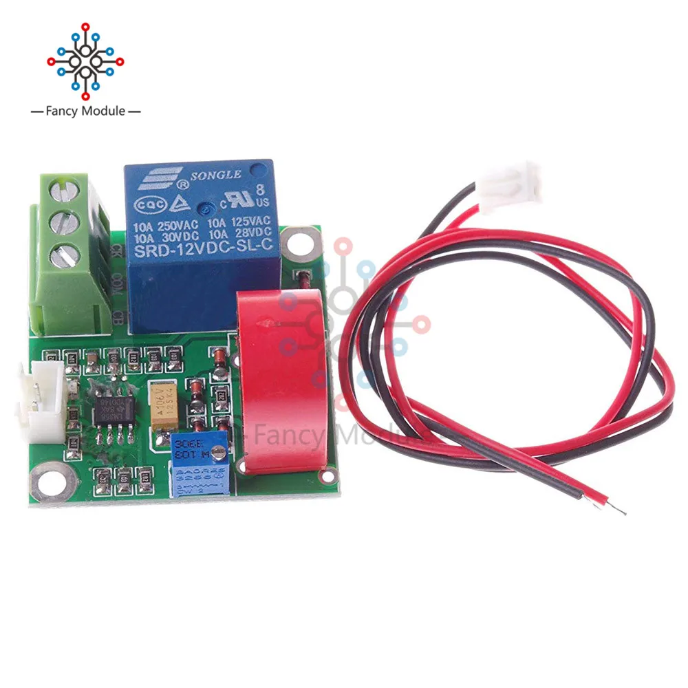 12 В модуль обнаружения переменного тока датчика 0-5A Переключение с 1-канальным