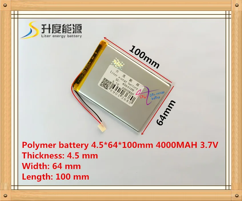 

Tablet battery polymer lithium battery 4564100 3.7V 4000mah mobile power xunlida