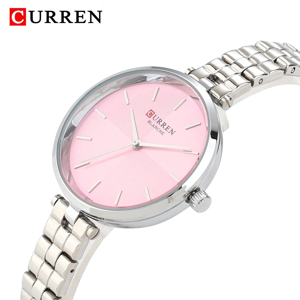 

Fashion Woman Watches 2019 Brand Luxury Curren Women Quartz Wrist Watch Female Silver Stainless Steel bracelet relojes mujer new