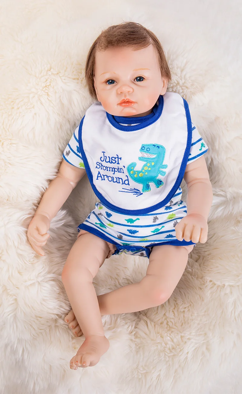 Мягкие силиконовые виниловые куклы Reborn 53 см очаровательные Куклы Baby