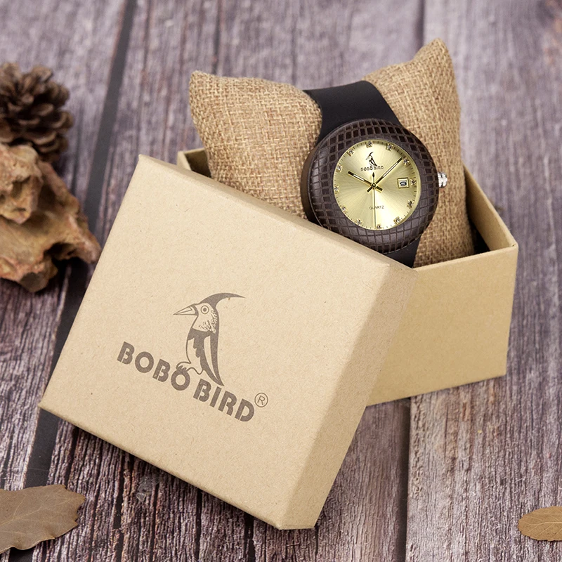 BOBO BIRD, женские деревянные наручные часы, показывают дату, кварцевые женские часы, специальная гравировка, relogio masculino