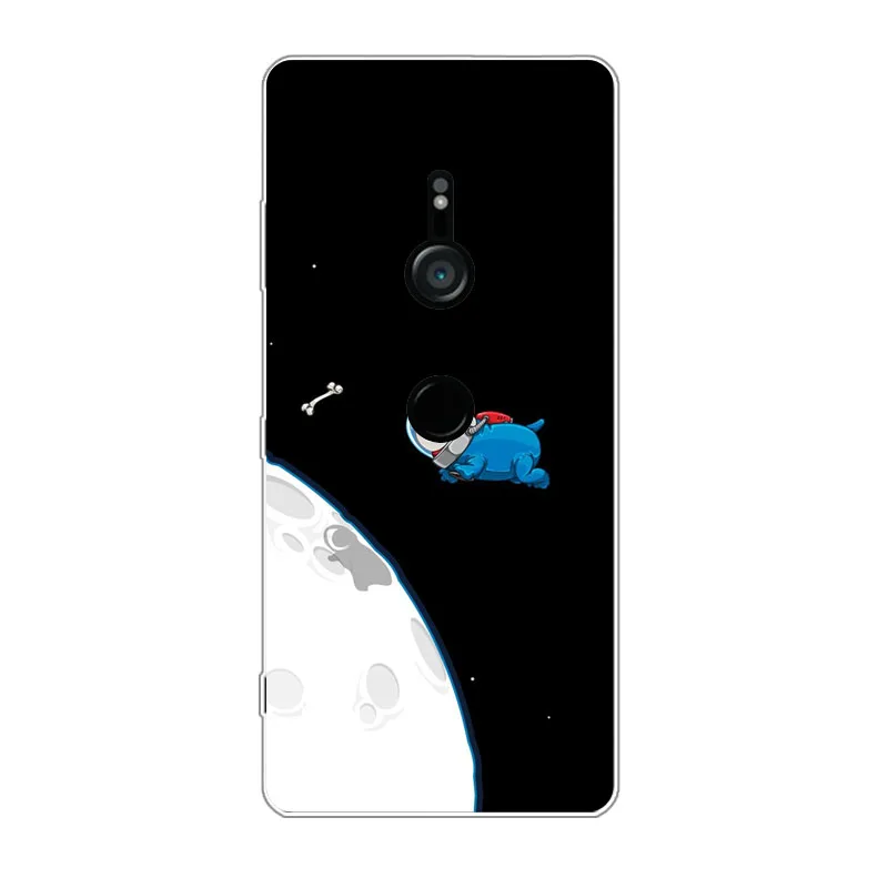 Чехол для sony Xperia Xz3 силиконовый чехол с рисунком мягкая задняя крышка из ТПУ
