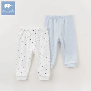 DB6485 dave bella осенние длинные штаны для мальчиков и девочек, комплект детской одежды для сна, 2 шт., детские штаны из 100% хлопка