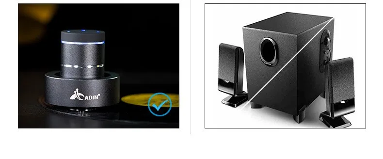 ADIN 26 Вт металл вибрации Bluetooth Сабвуфер Динамик NFS сенсорным Hi-Fi Портативный мини Беспроводной Динамик 360 стерео звук громкий звуковой сигнал Динамик s