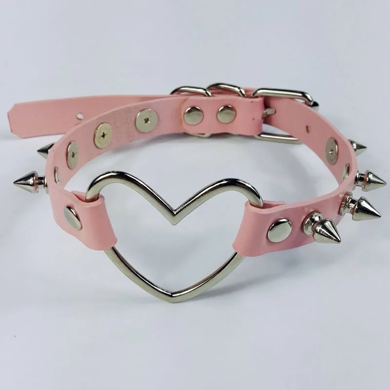 Женский кожаный чокер ручной работы в стиле Харадзюку 100% ошейник виде большого