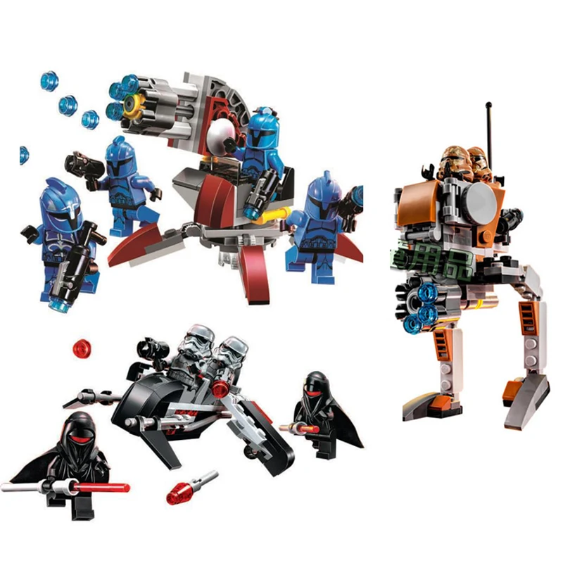 Совместимость Legoe лего Space Star Wars подарки королевская тень самолет клон Troopers Дарт