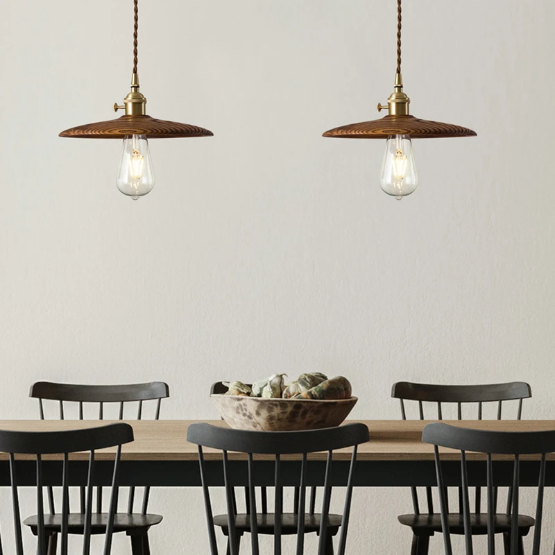 Деревянный чердак подвесной светильник скандинавские промышленные