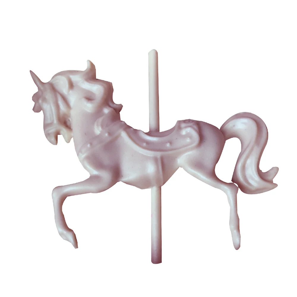 3D Carousel Horse силиконовая форма для свечей Fimo глиняные формы мыла инструменты