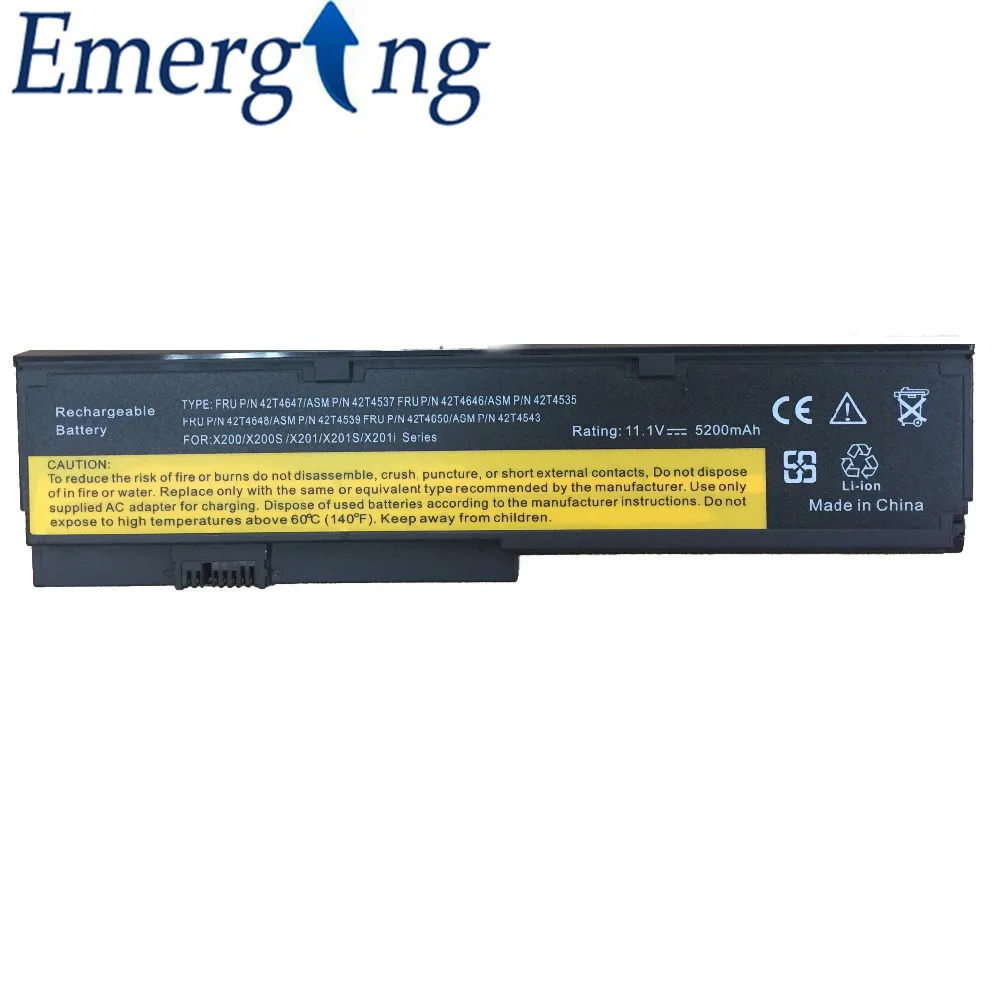 Японский Аккумулятор для ноутбука Lenovo ThinkPad X200 X200s X201 ASM 43R9254 42T4537 42T4541|new laptop battery|laptop