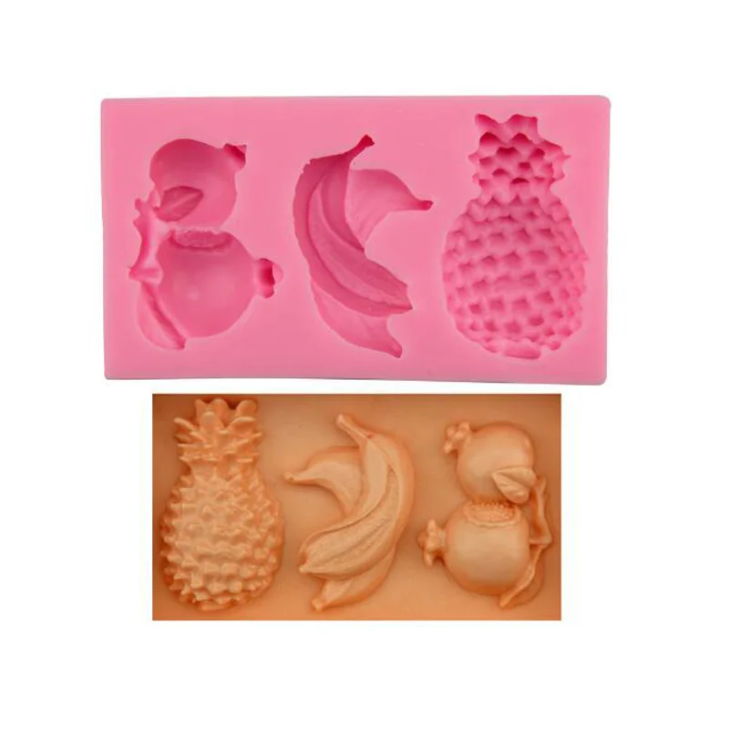 Продвижение Топ Мода гранатовый банан Ананас Фрукты сахар торт плесень