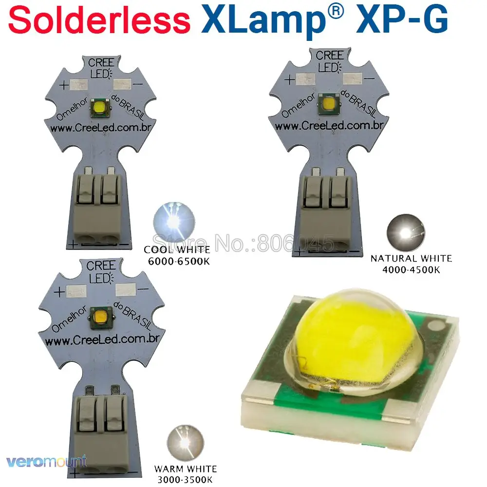 Чип-излучатель светодиода Cree XPG XP-G 5 Вт без сварки холодный белый теплый