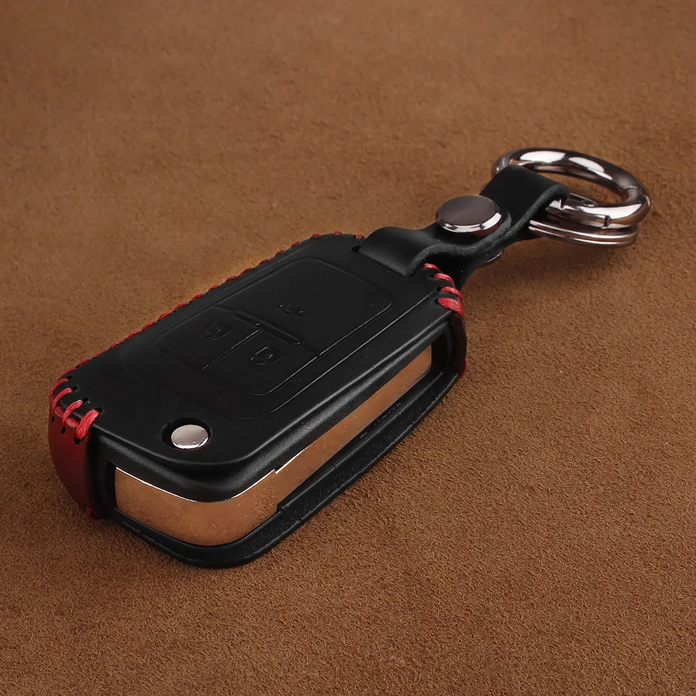 KEYYOU кожаный защитный ключ чехол крышка Fob держатель для Chevrolet Cruze Spark Epica Lova Camaro Impala для Buick VAUXHALL OPEL