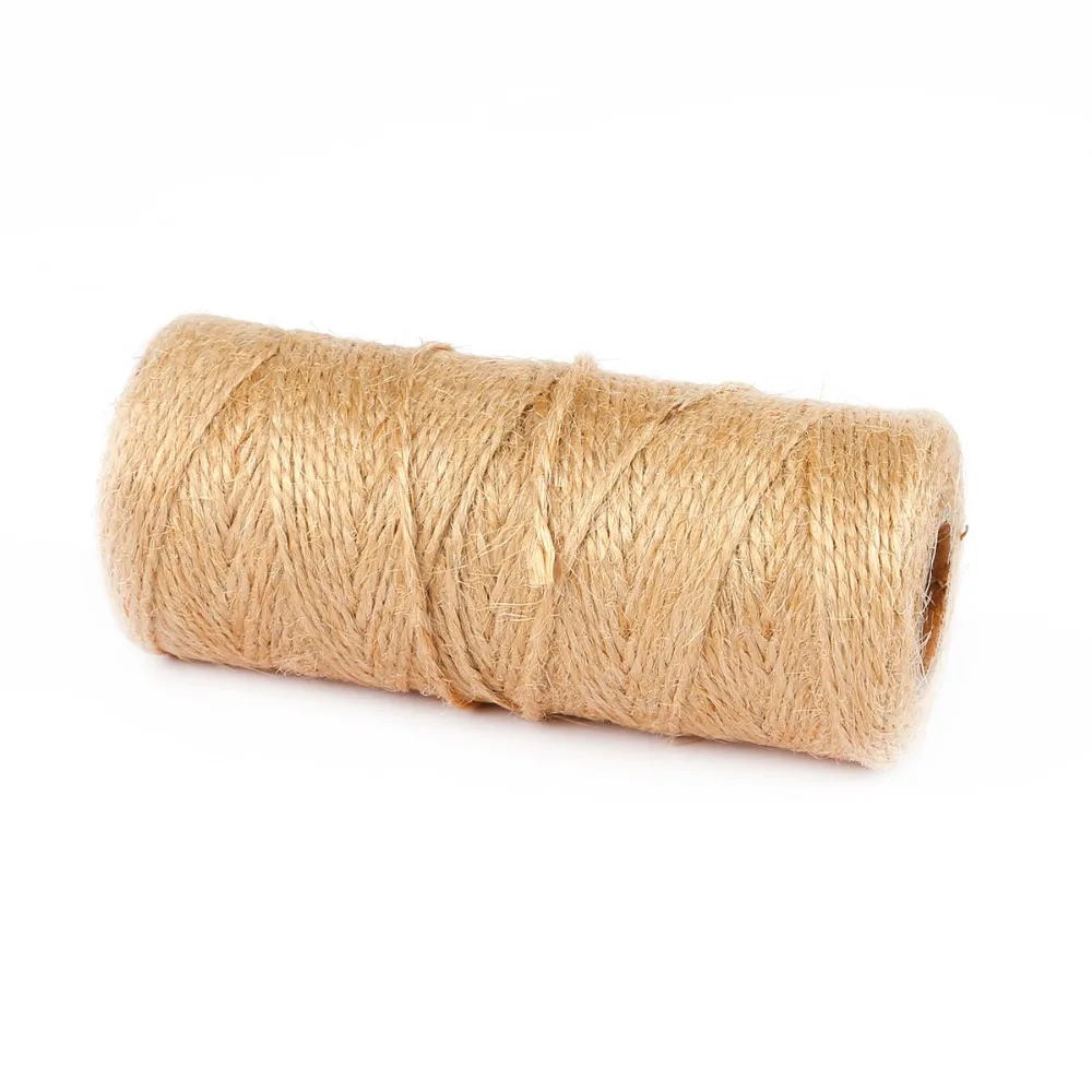Natural 100M Jute Twine Burlap String Hemp Rope Cords Thread For Party Wedding Gift Wrapping DIY Scrapbooking Florists Craft |