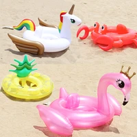 baby swimming ring dount seat inflatable flamingo swan crab pool float baby summer water fun pool toys kids swimming in the pool