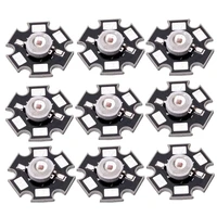 50pcs 3w high power bight red 620630nm led bead diodes plant grow light lamp with 20mm star base