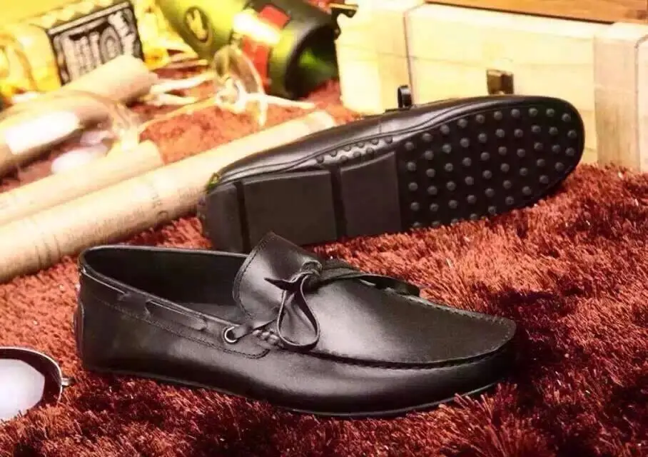 Новые люди из натуральной кожи ручной шов горох высококачественные мода