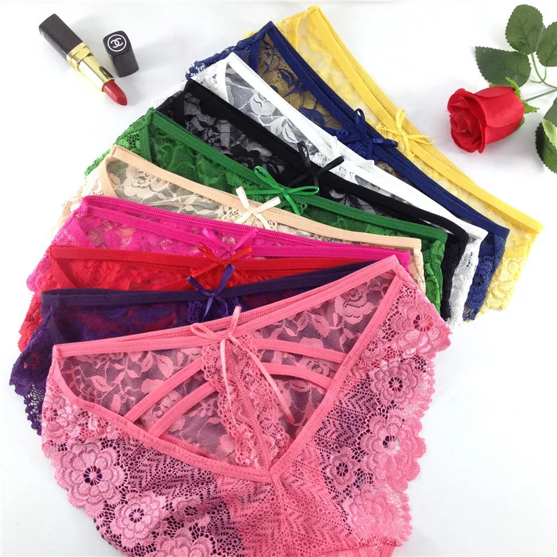 Jian Peng Seamless Lace Sexy Net Yarn Panties Low waist within Temptation Underwear Women Embroidery Transparent | Женская одежда