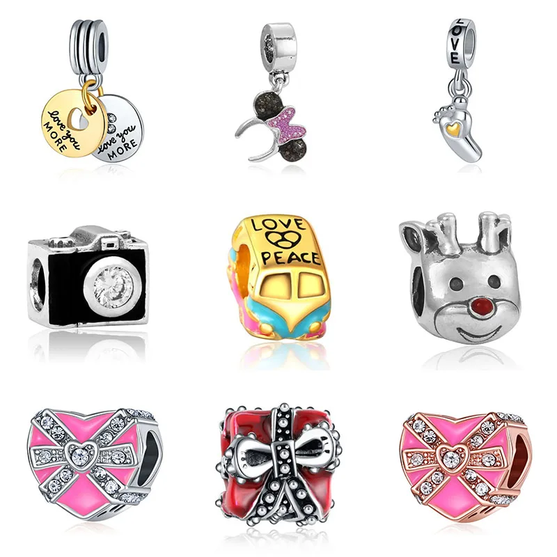 Браслет Pandora с бусинами бижутерия Mary Poppins Joyas De Plata колдовство ювелирные изделия