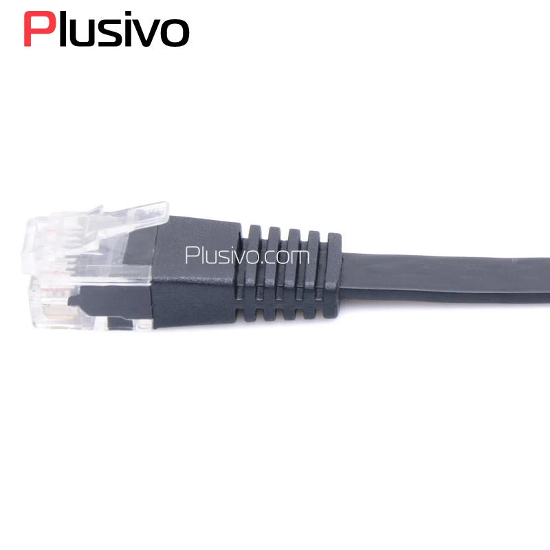 Быстрая скорость 1 5 м футов Ethernet кабели плоский CAT5e UTP сетевой кабель RJ45 патч LAN