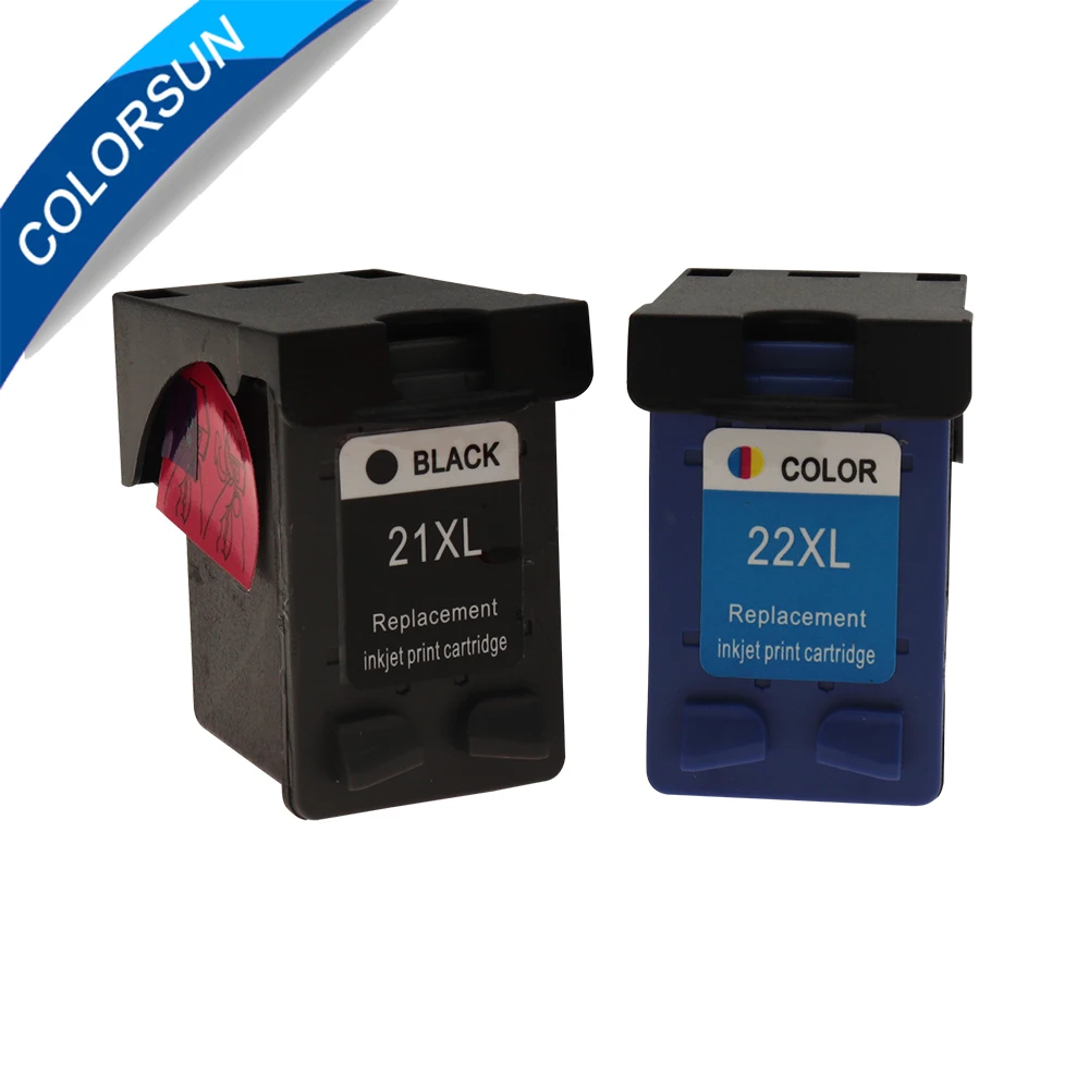 Картридж для чернил Colorsun 21 22 сменный картридж HP xl Deskjet F2180 F2200 F2280 F4180 F300 F380 380