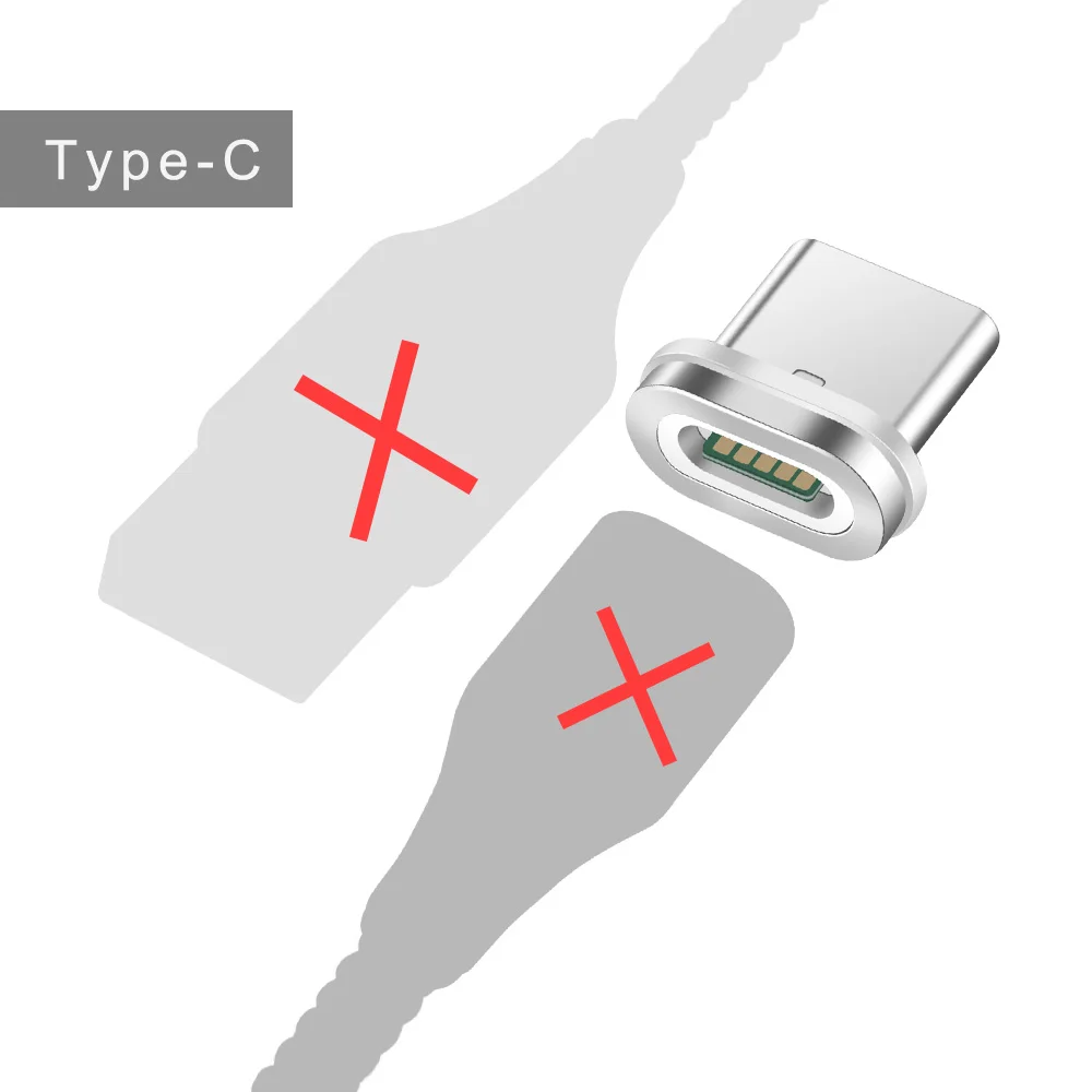 Type-C Plug Олаф 3A Магнитный двухсторонний Micro usb type C кабель зарядное устройство Шнур для Iphone X XR XS Max Быстрая зарядка кабель для samsung S8 S9 Plus - Цвет: Type-C Plug