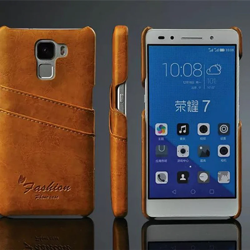 Для Huawei Honor 7 Чехол Роскошный футляр из искусственной кожи масло воск текстура