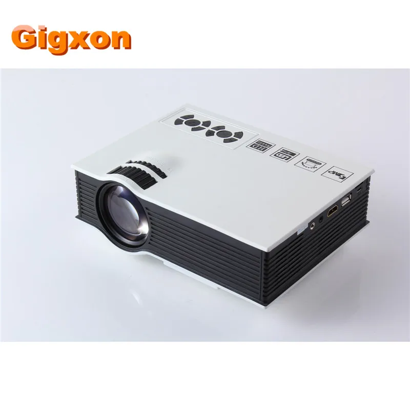 Gigxon-G40 + LED Проектор UC40 3D Мини Пико портативный Домашний Кинотеатр проектор