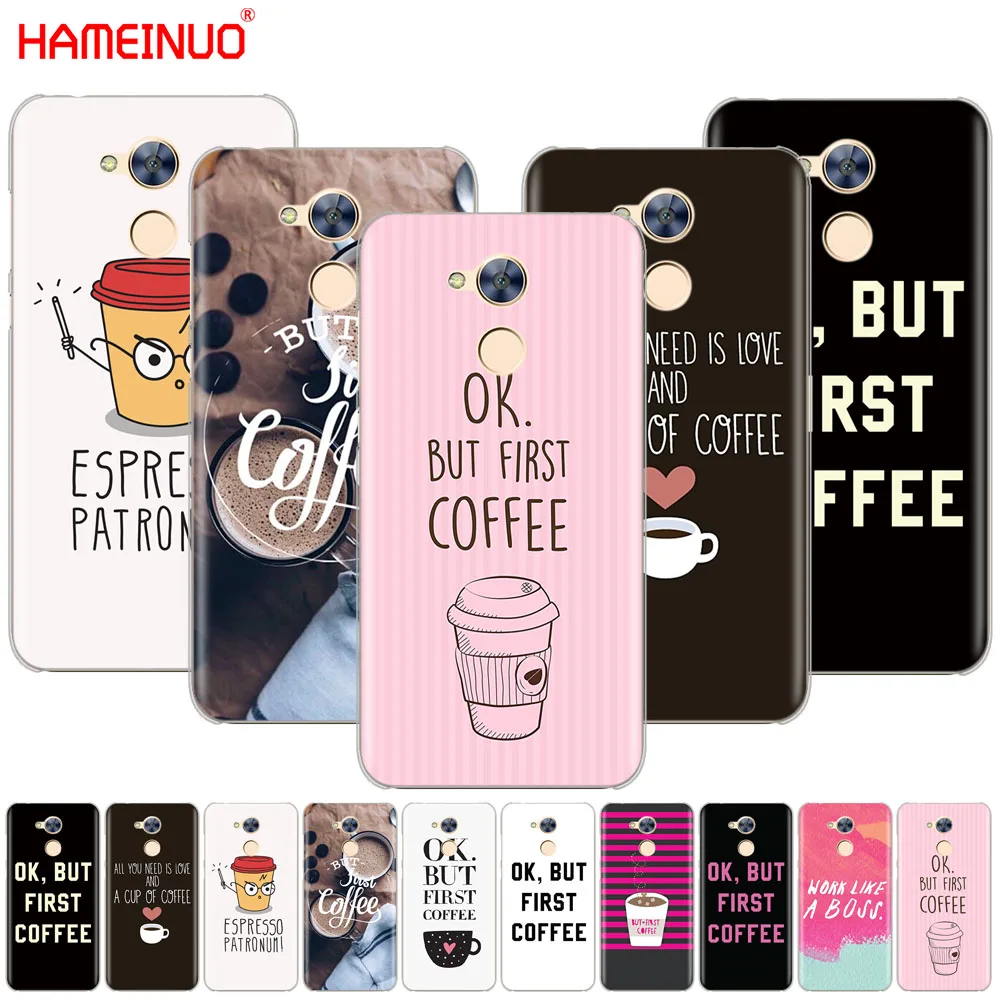 HAMEINUO Ok But First чехол для телефона Huawei Honor 10 V10 4A 5A 6A 7A 6C 6X 7X 8 9 LITE | Мобильные телефоны и