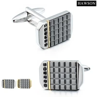classic metal cufflinks with crystal mens french suit shirt formal optional cuff links best gift for lawyer and businessmen