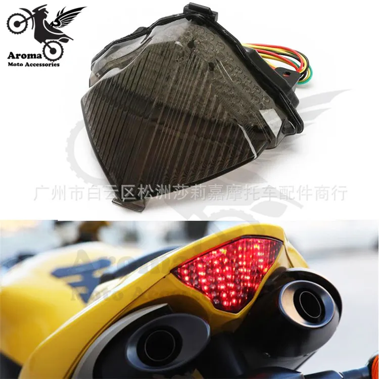 

2004 2005 2006 year smoke lens moto rear turn signals motorbike warning signal light for yamaha YZF R1 motorcycle tail light