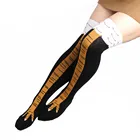 Носки женские выше колена с рисунком курицы, хлопковые высокие носки с забавным 3D-принтом животных, креативные Мультяшные куриные когти