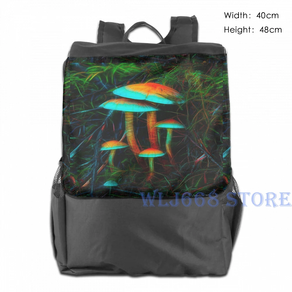 Забавные Наплечные сумки с графическим принтом женские психоделические грибы