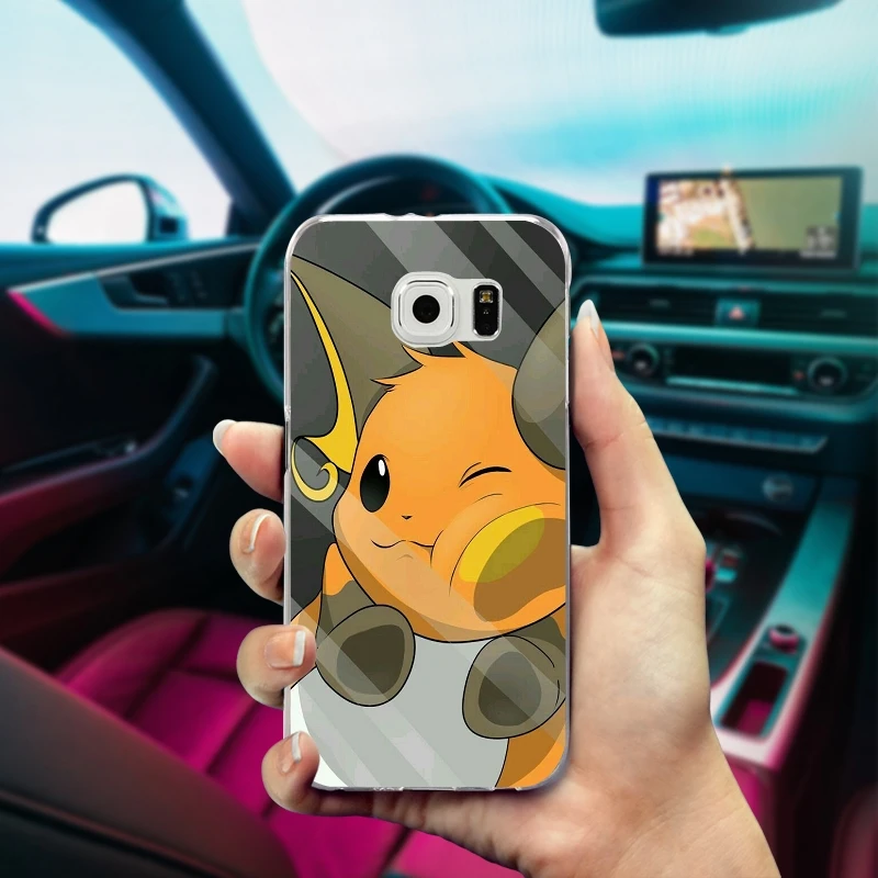 Кремния чехлы Телефон для samsung Galaxy Note 2 3 4 5 8 S3 S4 S5 мини S6 S7 S8 s9 Edge Plus листьев Pokemons
