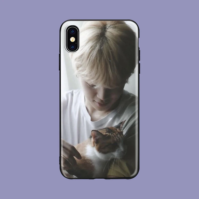 Euphoria Jungkook KPOP MAN мягкий силиконовый черный чехол для телефона для iPhone11 pro 5se 6 6s 7 8 plus X Xs XR max Jimin kim minyun - Цвет: 1072
