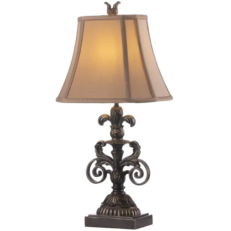 Настольная лампа в европейском стиле для кабинета прикроватный светильник ретро