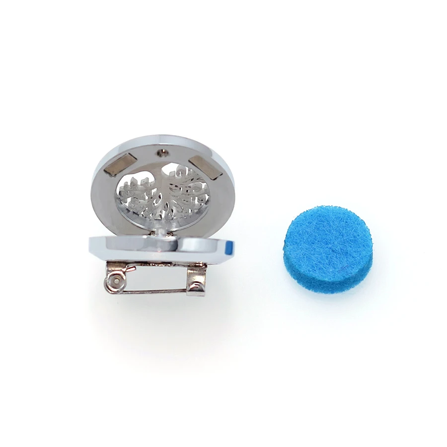 20mm Brooch Pin Clip Stainless Steel Magnetic Aromatherapy Perfume Essential Oil Diffuser Locket Free 10pads Women Kids Gift | Украшения и