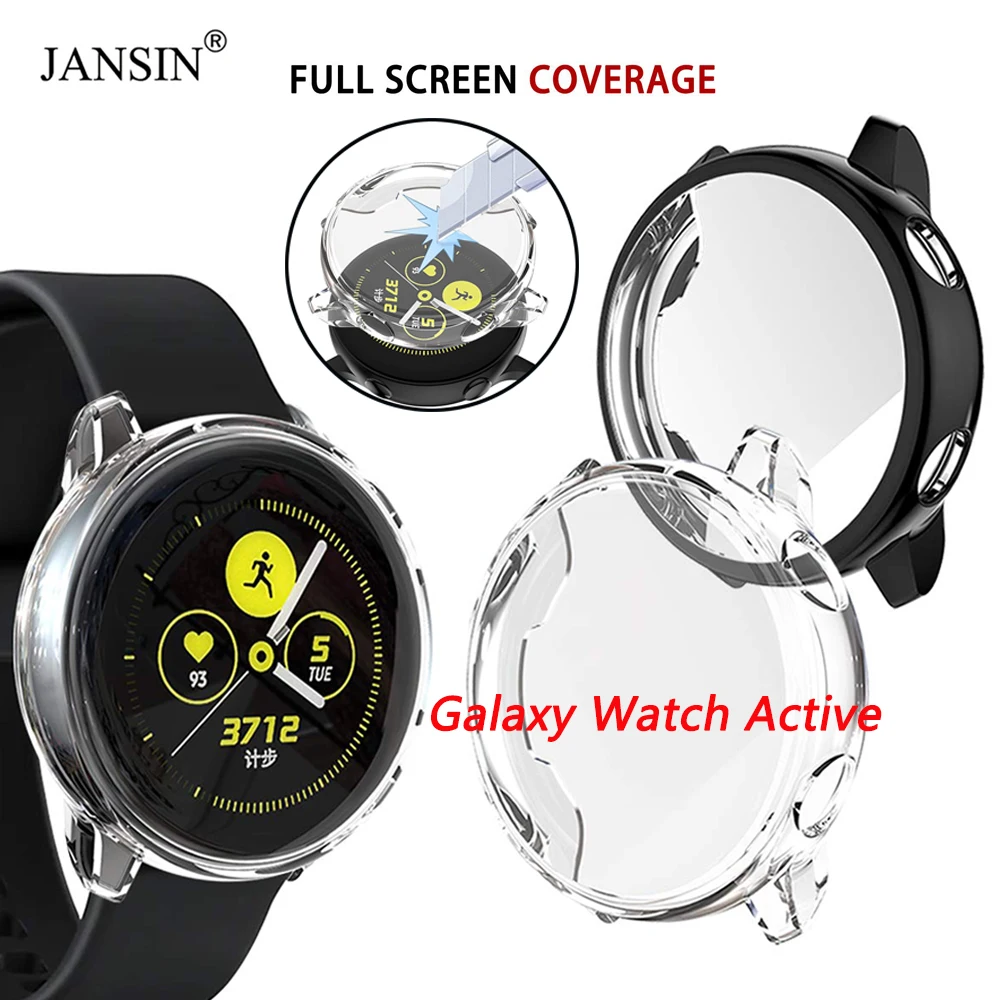 ТПУ защитный чехол для Samsung Galaxy Watch Active ультра тонкая мягкая Защитная силиконовая
