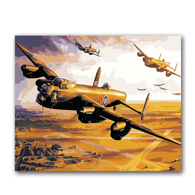 Картины масляной живописи по номерам с комплектами и рамкой для diy на холсте