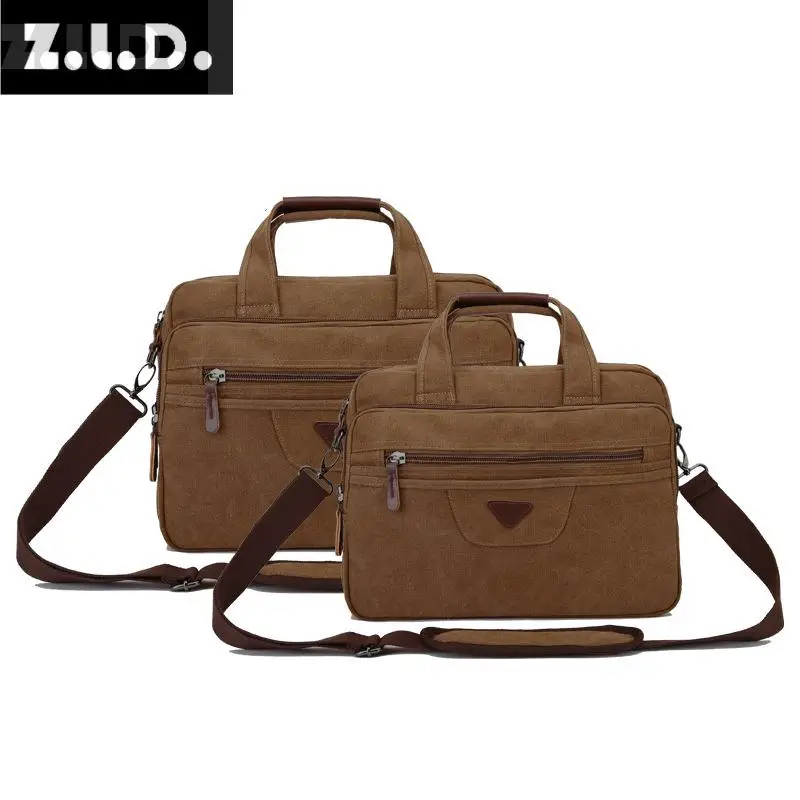 Модный деловой портфель Z.L.D Холщовая Сумка для ноутбука и компьютера