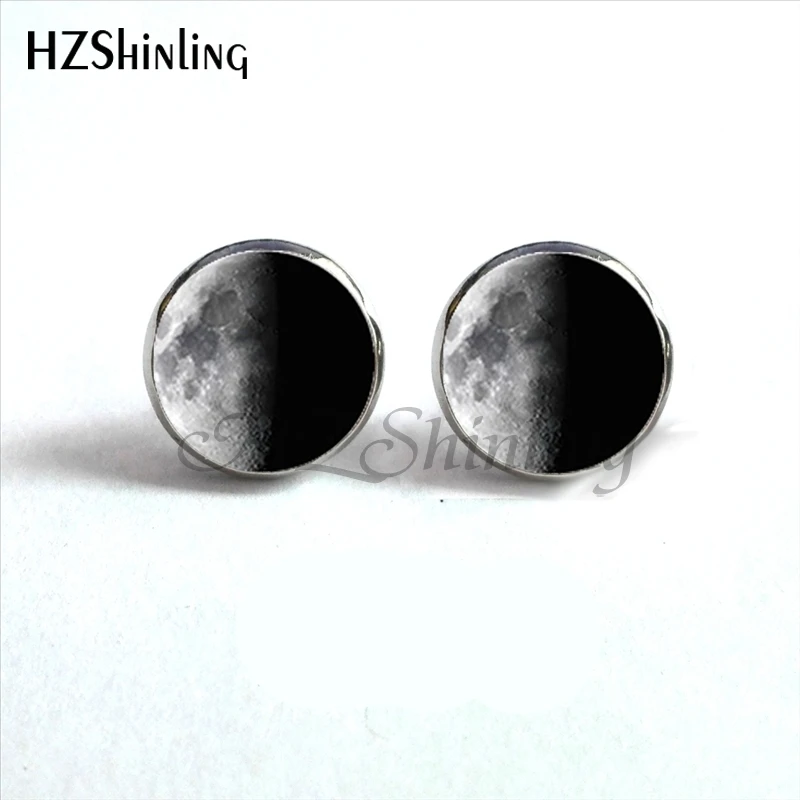 Женские серьги гвоздики в виде полумесяца|ear nail|earings galaxymoon stud earring |