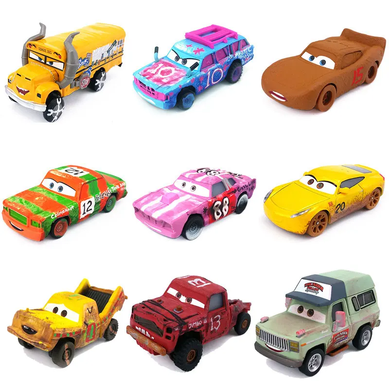 Disney Pixar тачки 3 No.15 глина McQueen земля желтая Круз мисс фриктер тормоз вечерние ция