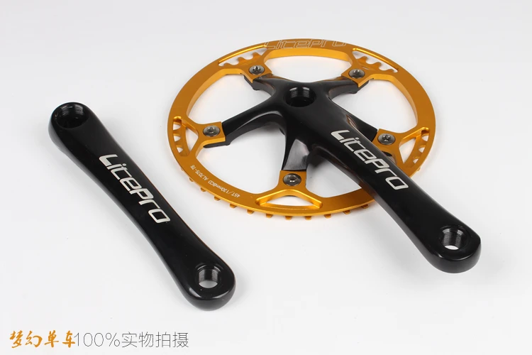 Litepro складывающийся BMX маленький велосипед BCD130 круглая пластина один дисковое зубчатое колесо 45, 47(Европа) 53 56-58 T Звездочка Адреналин