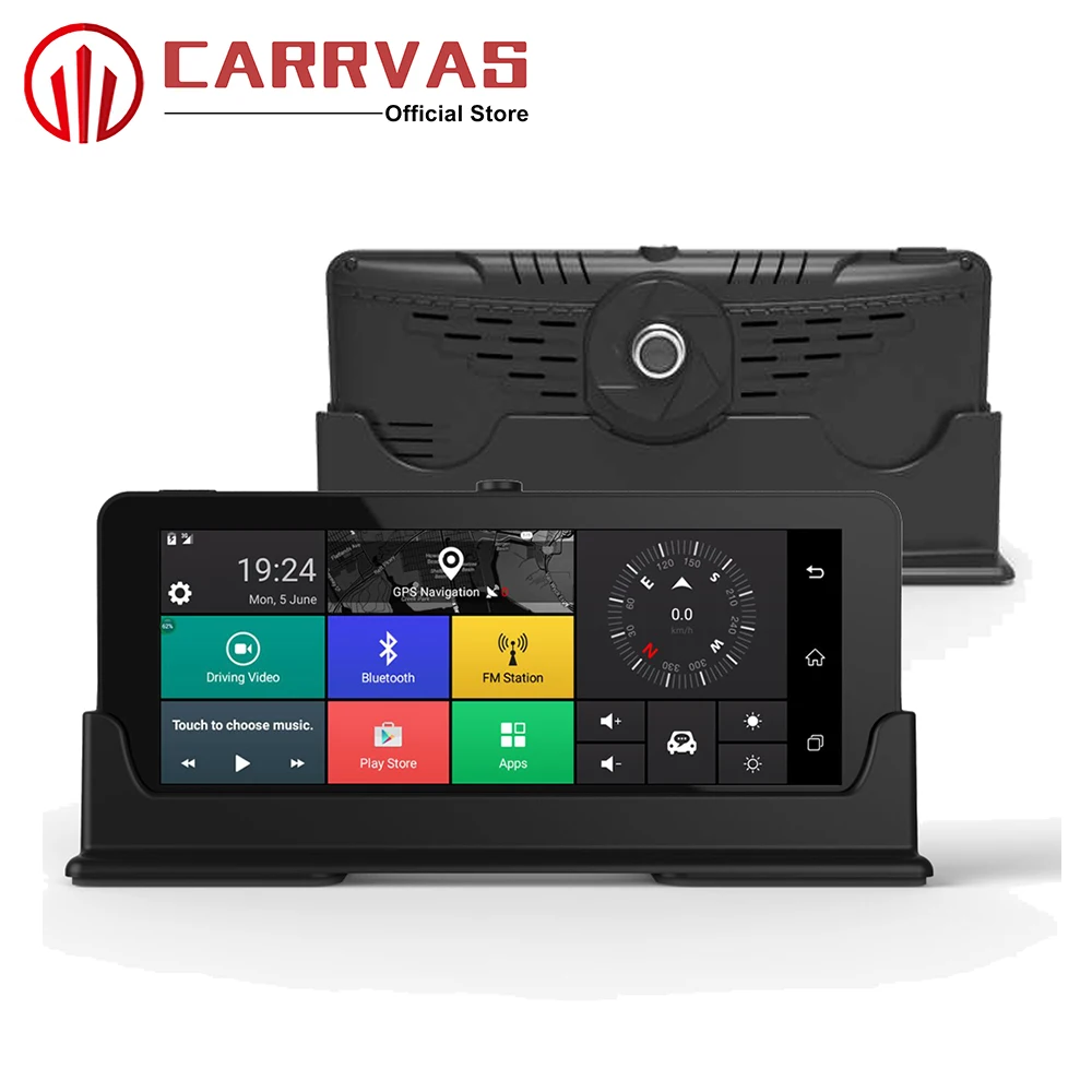 CARRVAS Android 5,0 навигация 3g 4G для автомобиля 6,86 дюймов Android gps навигатор Поддержка WiFi Bluetooth g-сенсор AM FM 1280*480