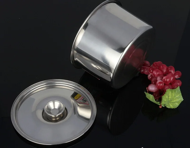 Толстая крышка немагнитная нержавеющая соусница цилиндр для приправ чашка яиц