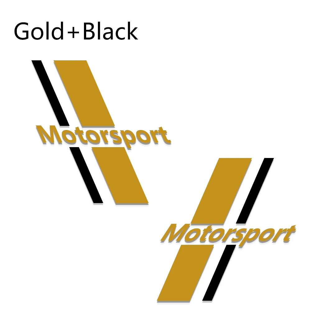 Matt Gold 2 шт., Автомобильные Боковые Полосатые наклейки, авто виниловые наклейки, смешные наклейки, тюнинговые автомобильные универсальные DIY декоративные наклейки, стильные автомобильные аксессуары - Название цвета: Matt Gold