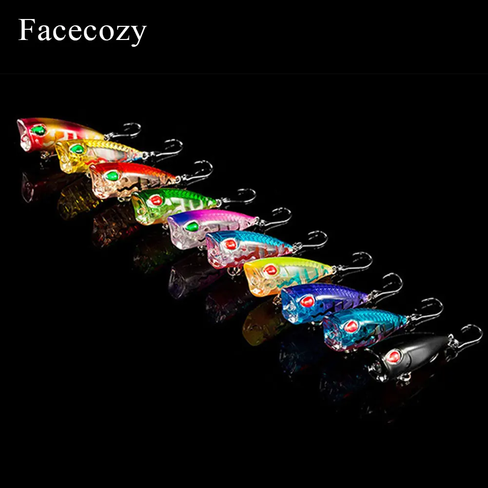 Facecozy 1 шт. один крючок мини высокая скорость отражения Поппер рыболовные приманки