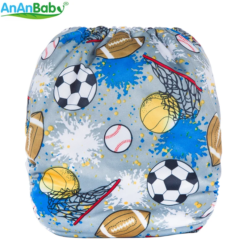 2018 Ananbaby подгузник для унисекс 3 15 кг товар с 1 вставкой из микрофибры|Детские